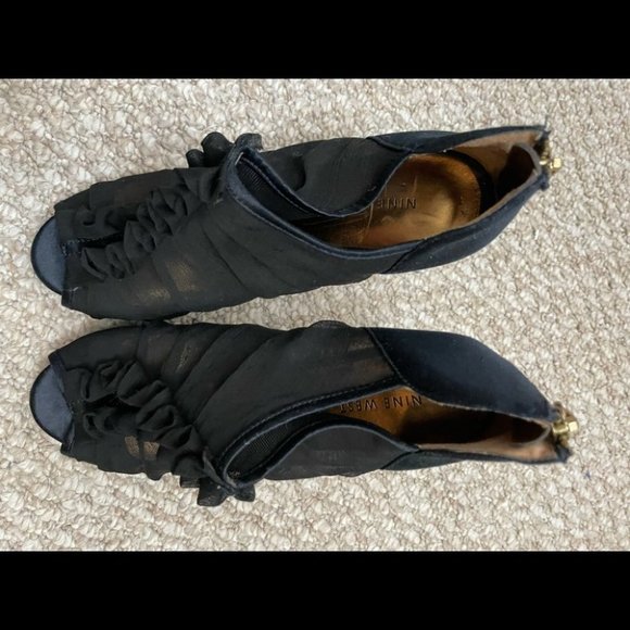 Nine West black heels size 7 - Picture 3 of 12